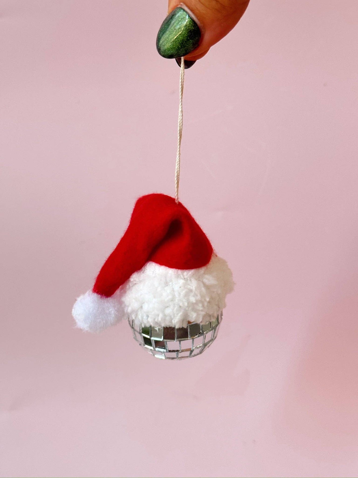 Disco Santa Hat Car Hanger / Ornament