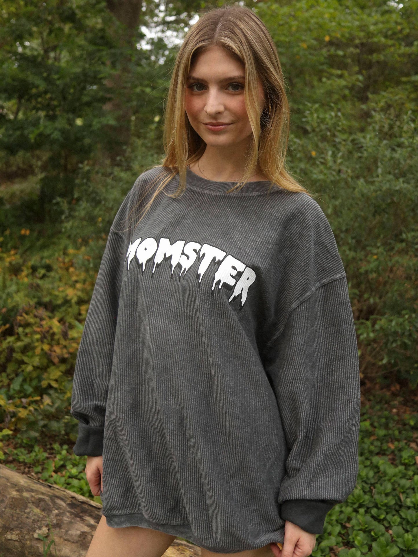 MOMSTER CORDED SWEATSHIRT