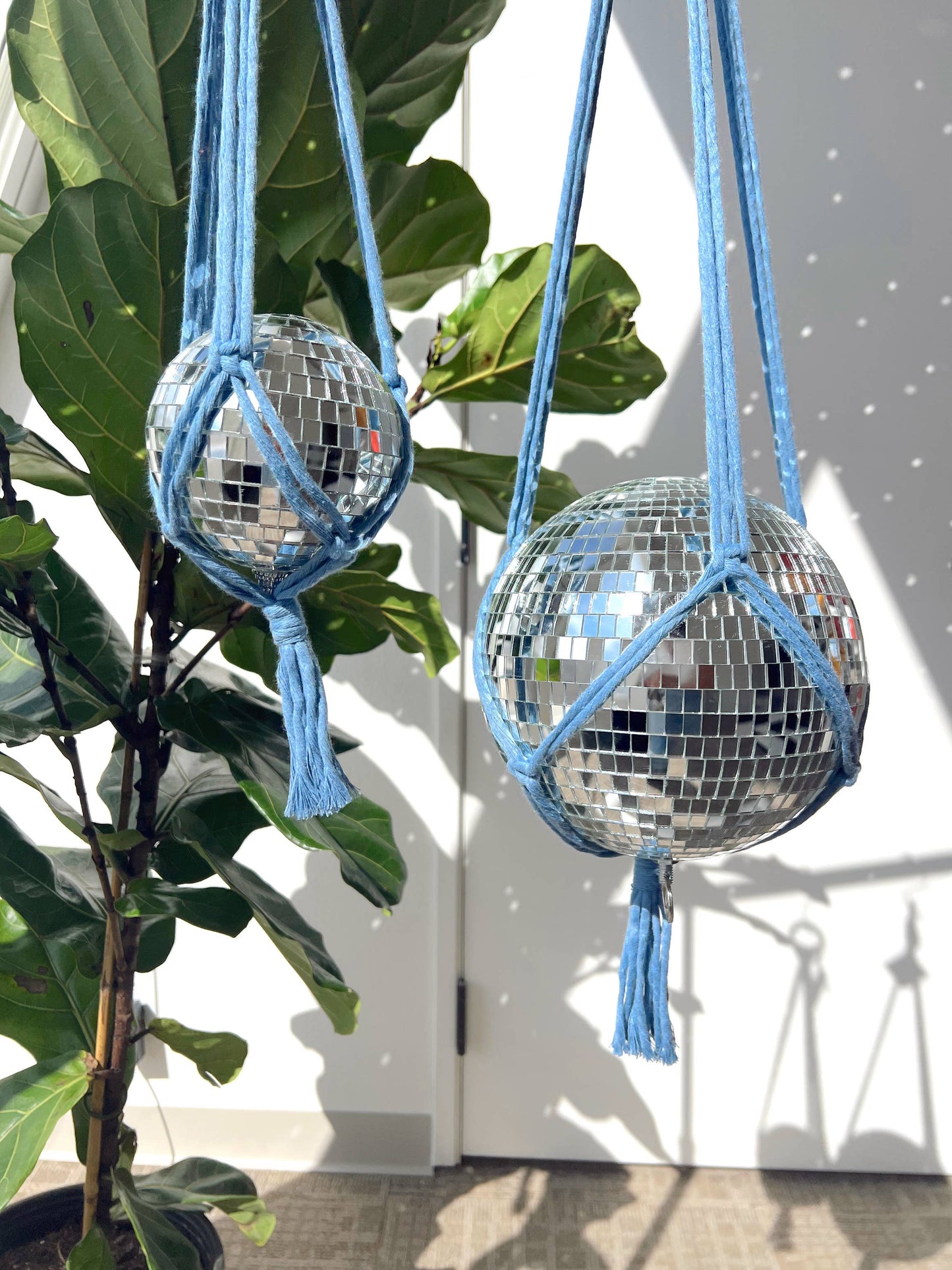 Disco Ball Hangers Small- Rainbow, Macrame, Home Decor, Cute