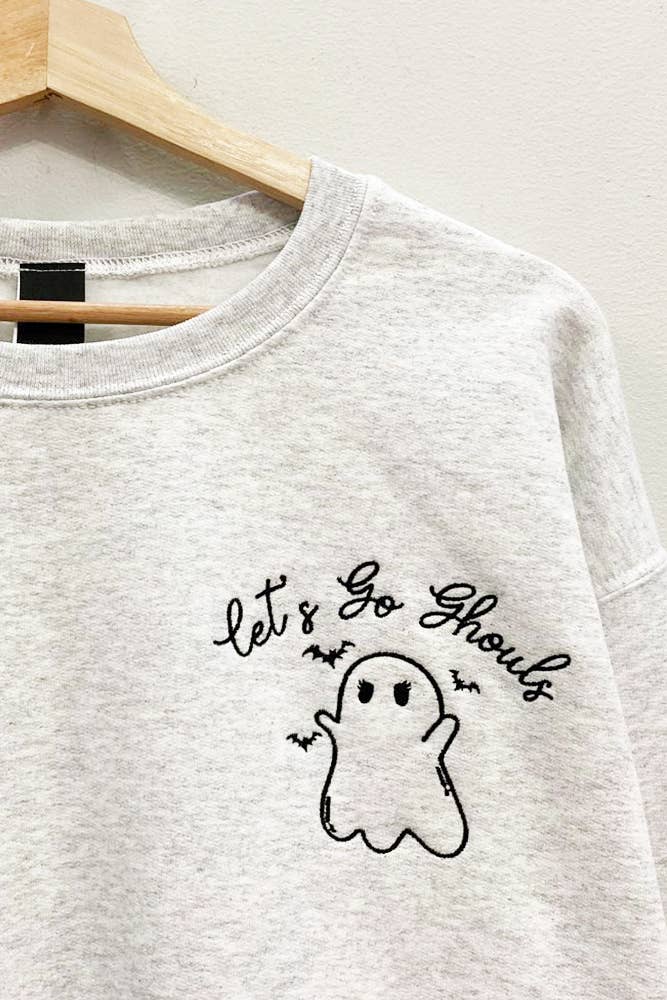 Let’s Go Ghouls Embroidered Sweater