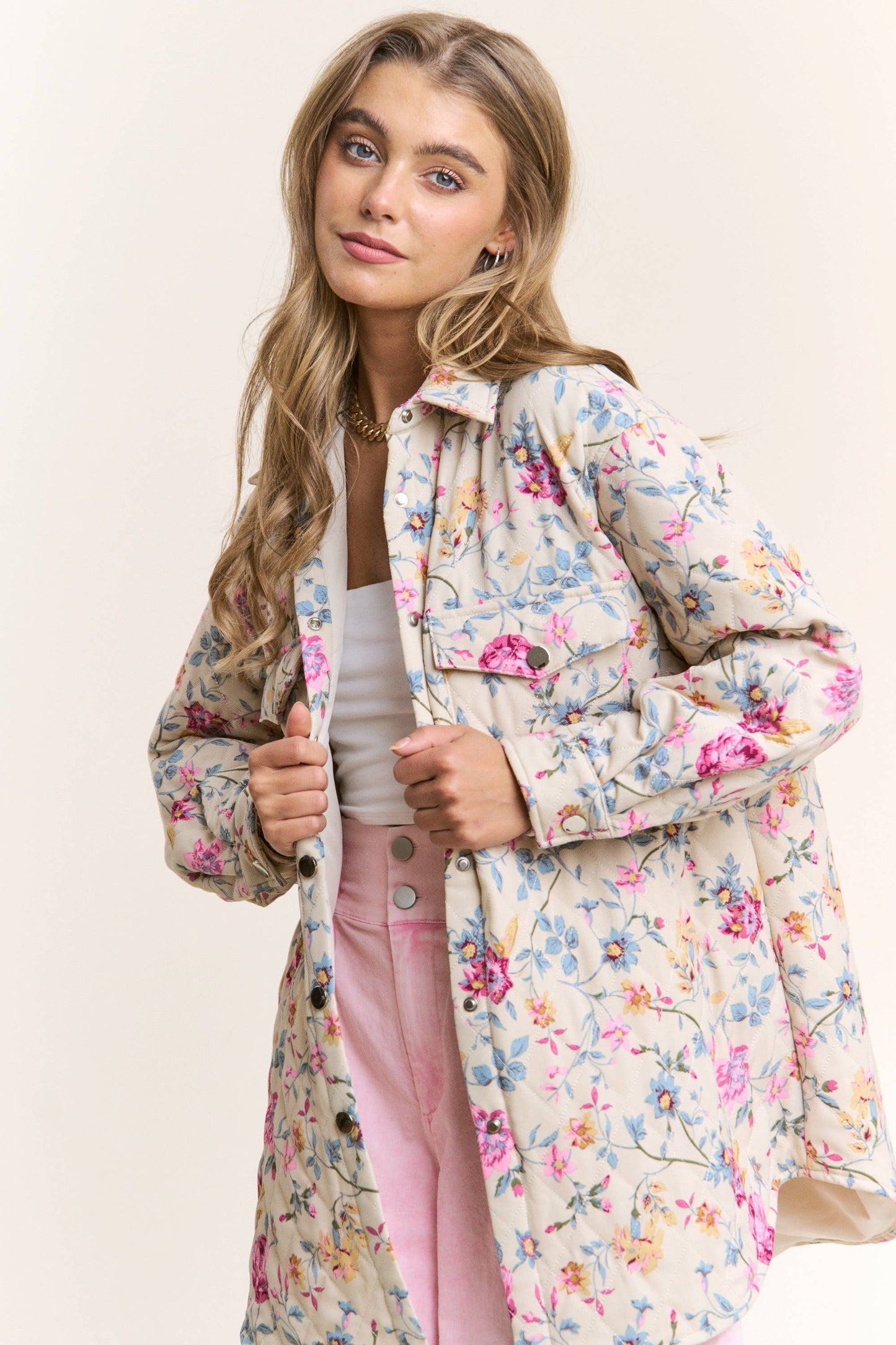 Petal Harvest Button Down Jacket