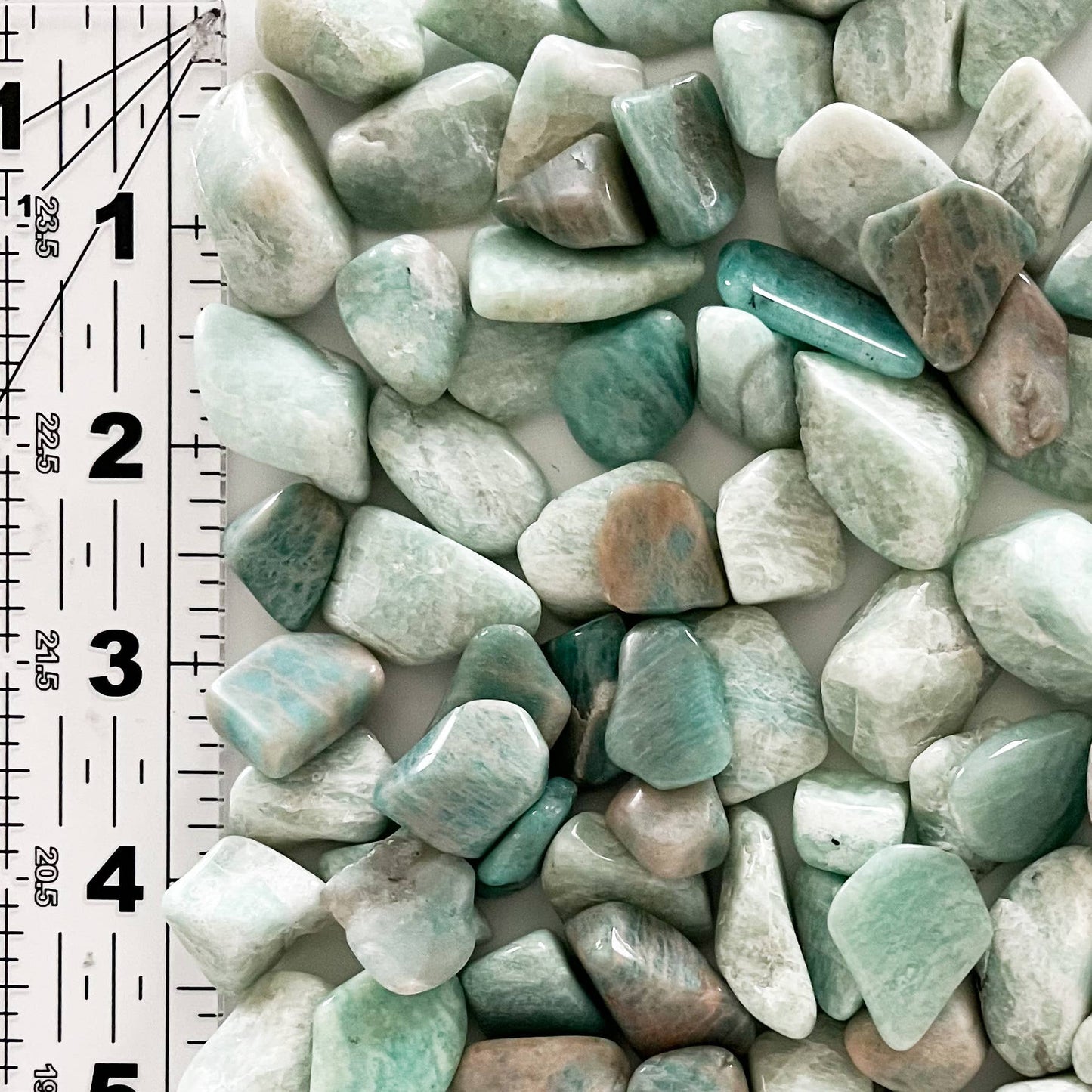 Pocket Amazonite Tumbled Crystal with Information Card