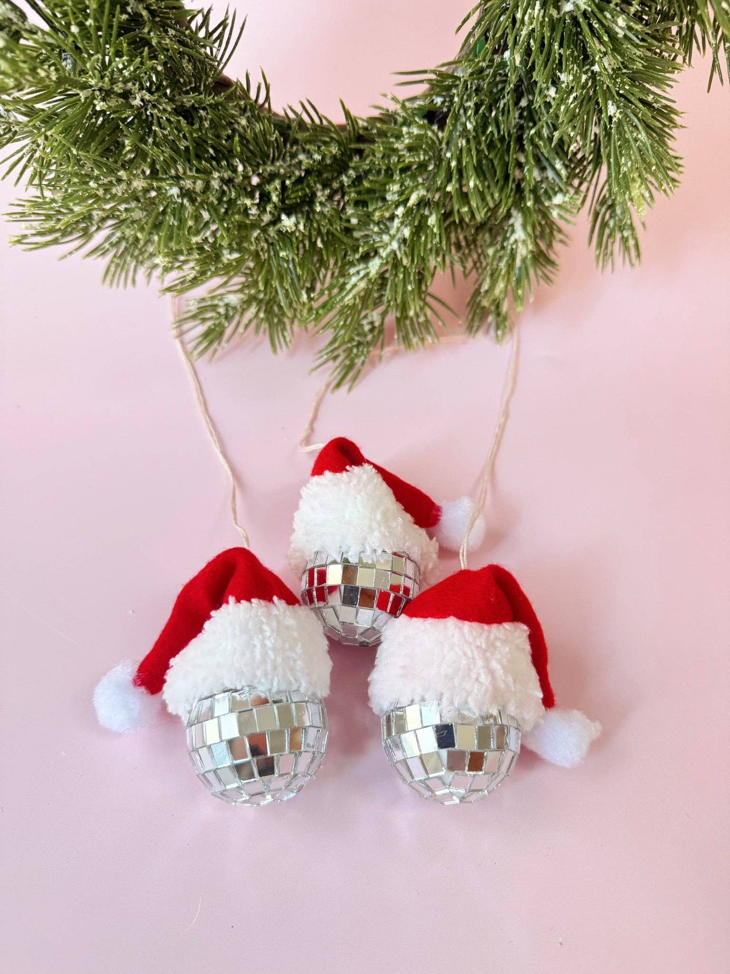 Disco Santa Hat Car Hanger / Ornament