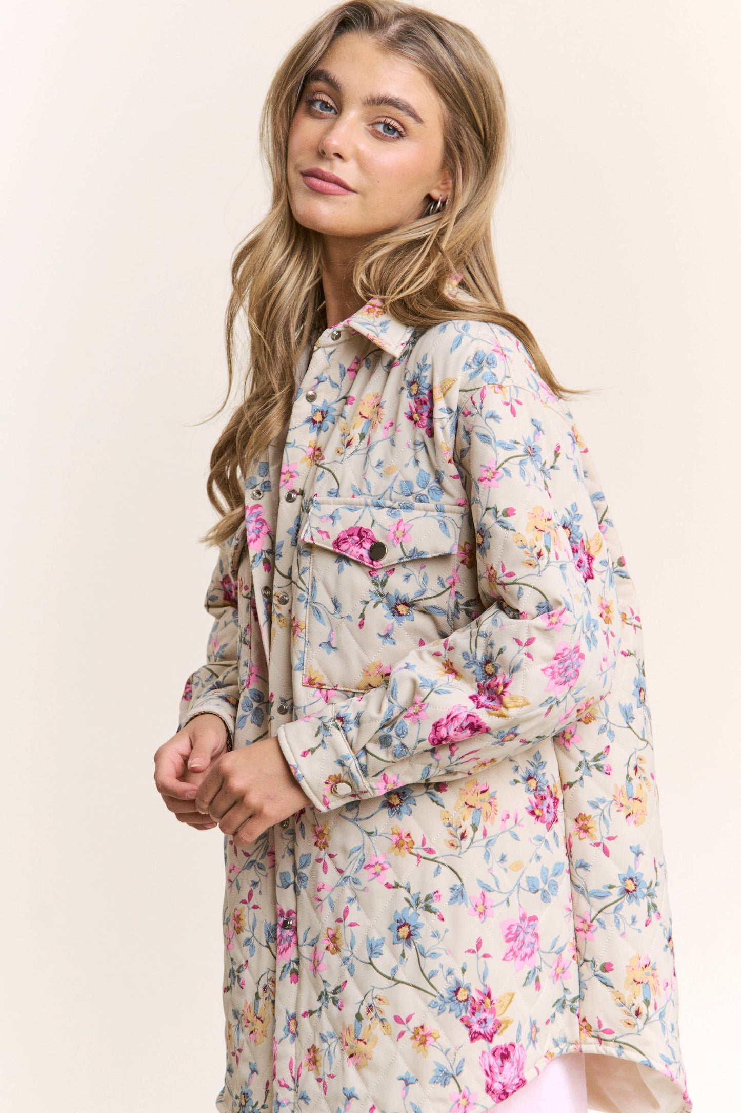 Petal Harvest Button Down Jacket