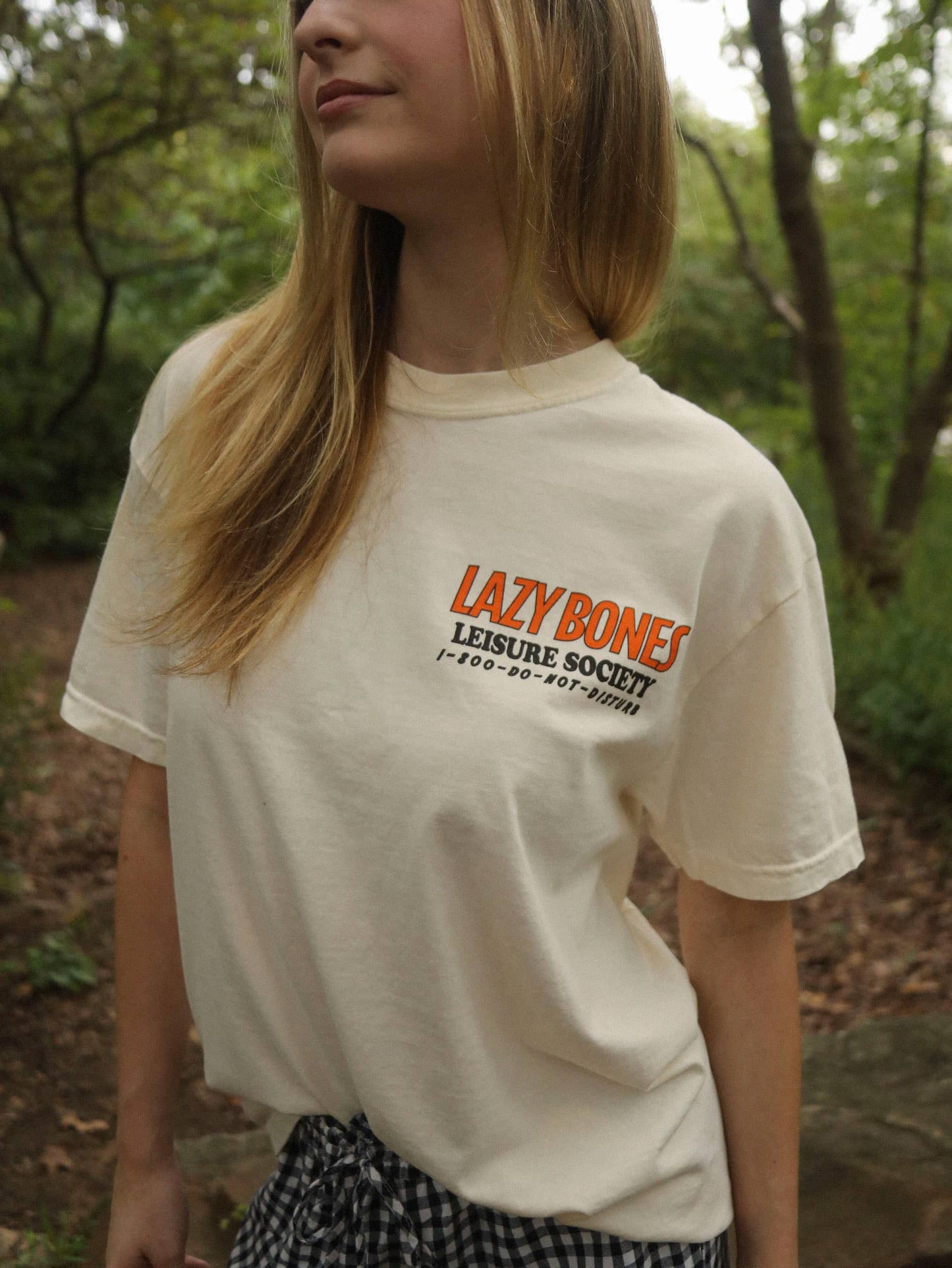 LAZY BONES TEE (FRONT + BACK)