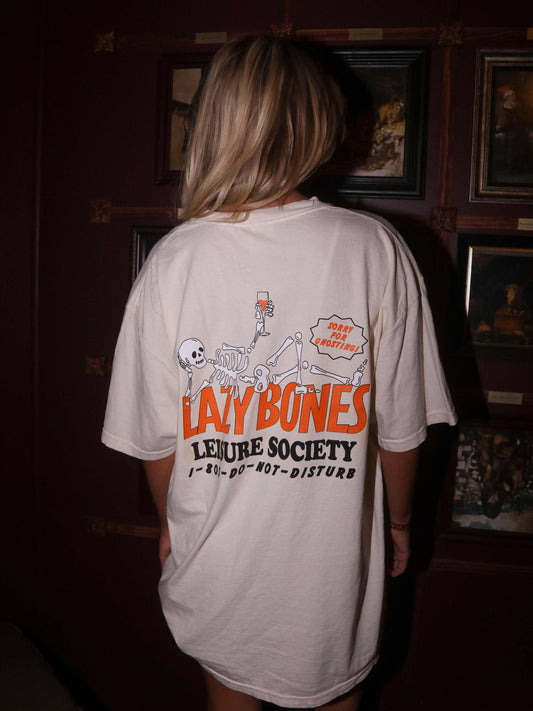 LAZY BONES TEE (FRONT + BACK)