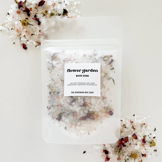 Flower Garden Bath Soak Packet - 2oz or 4oz Bath Salts