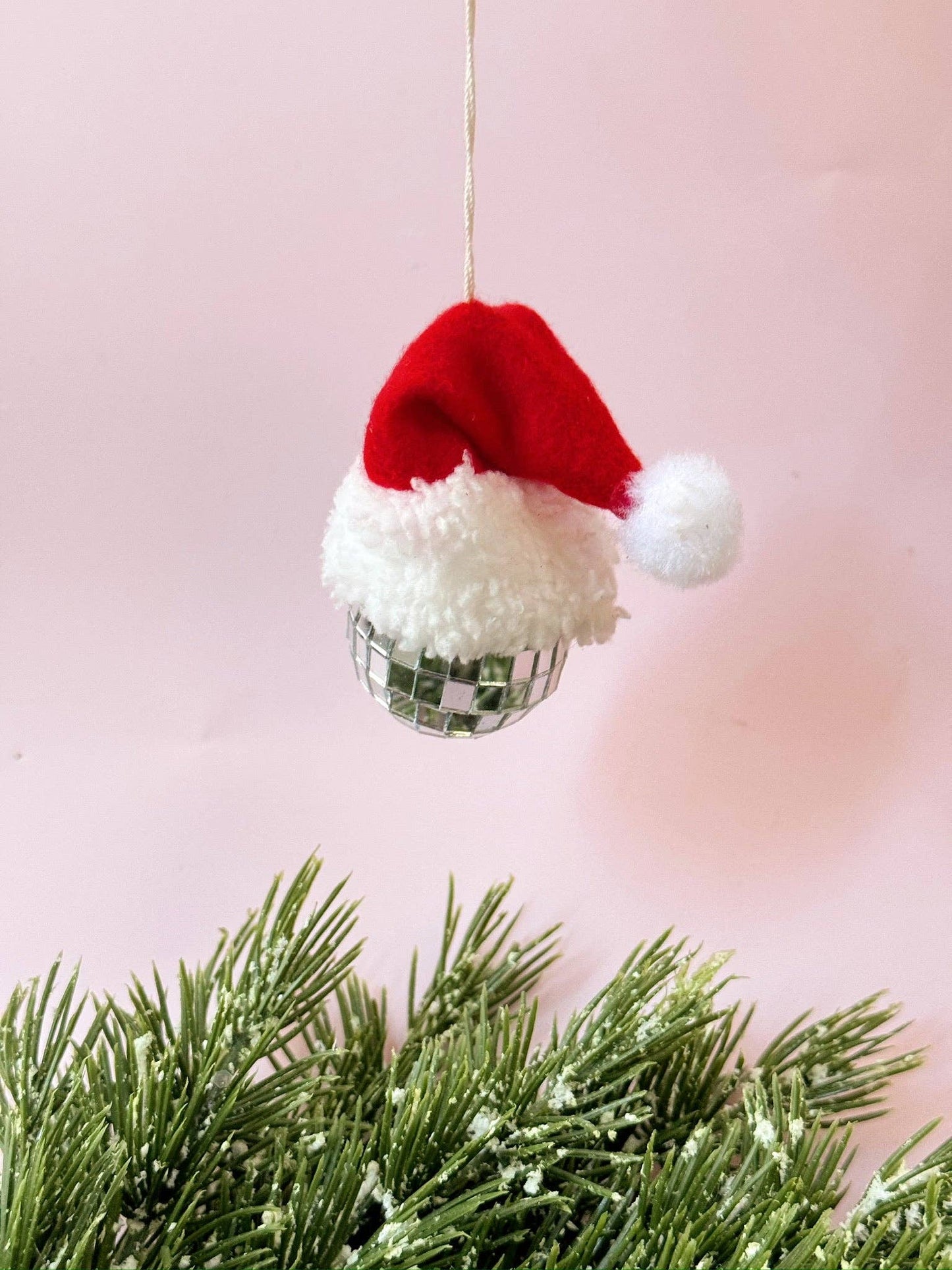 Disco Santa Hat Car Hanger / Ornament