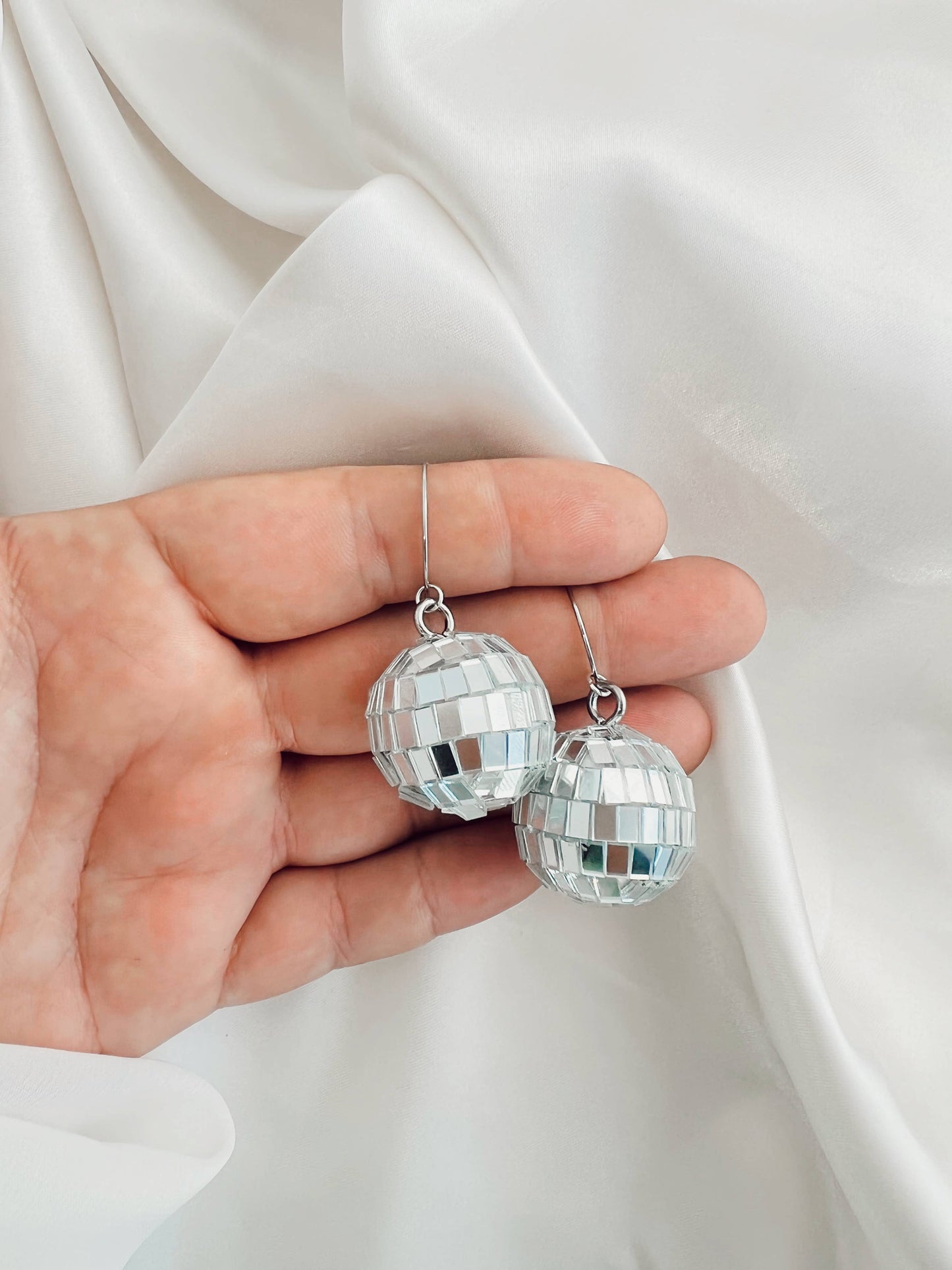 Disco Ball Earrings - Sparkle, Holiday, New Years, Party, 21