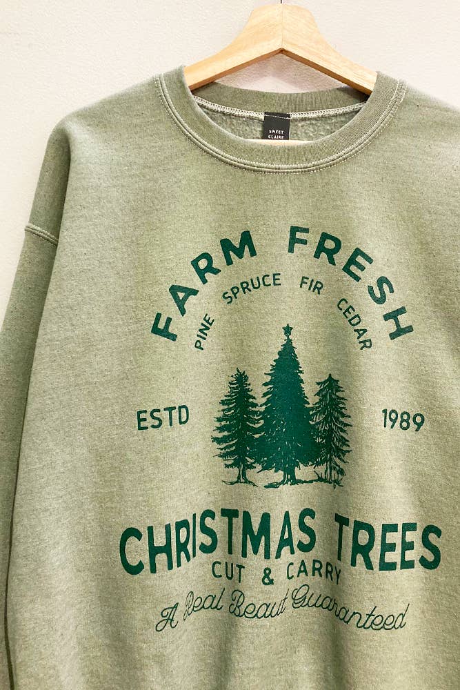 Farm Fresh Christmas Trees Sweatshirt