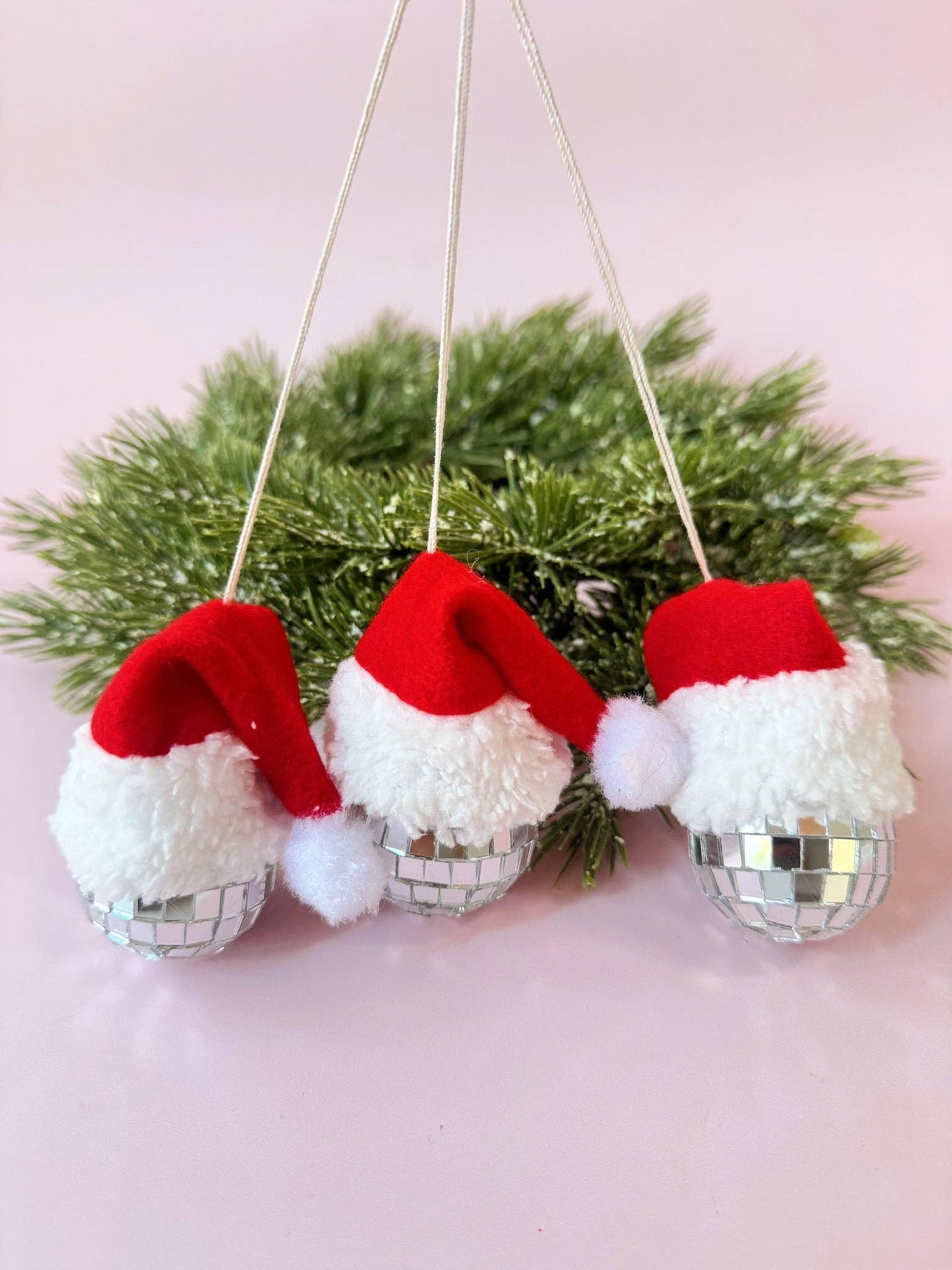 Disco Santa Hat Car Hanger / Ornament