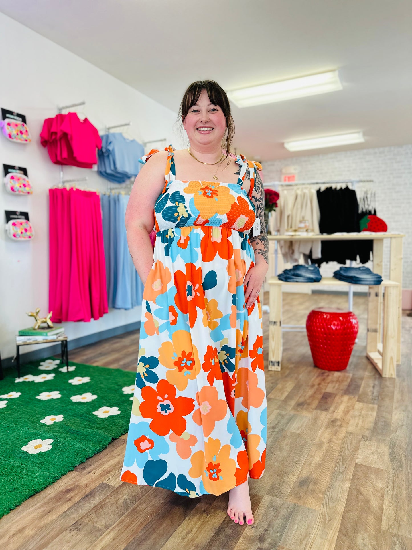 Bright Floral Dress