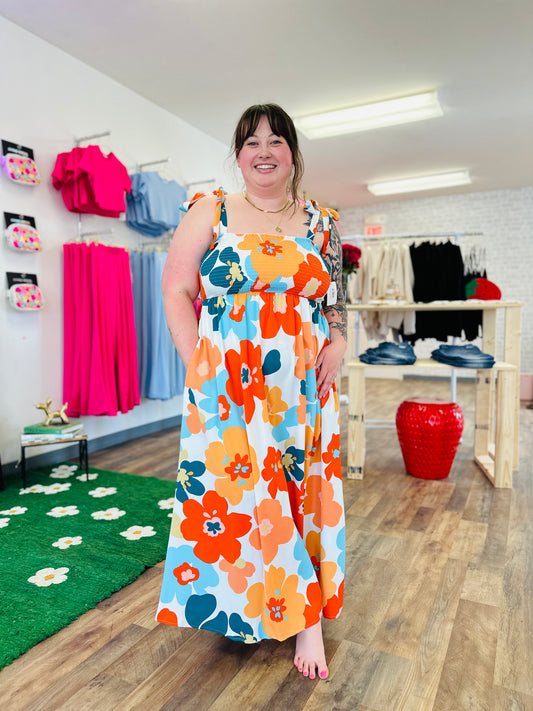 Bright Floral Dress