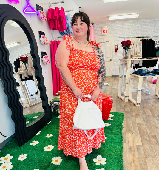 Red Floral Dress