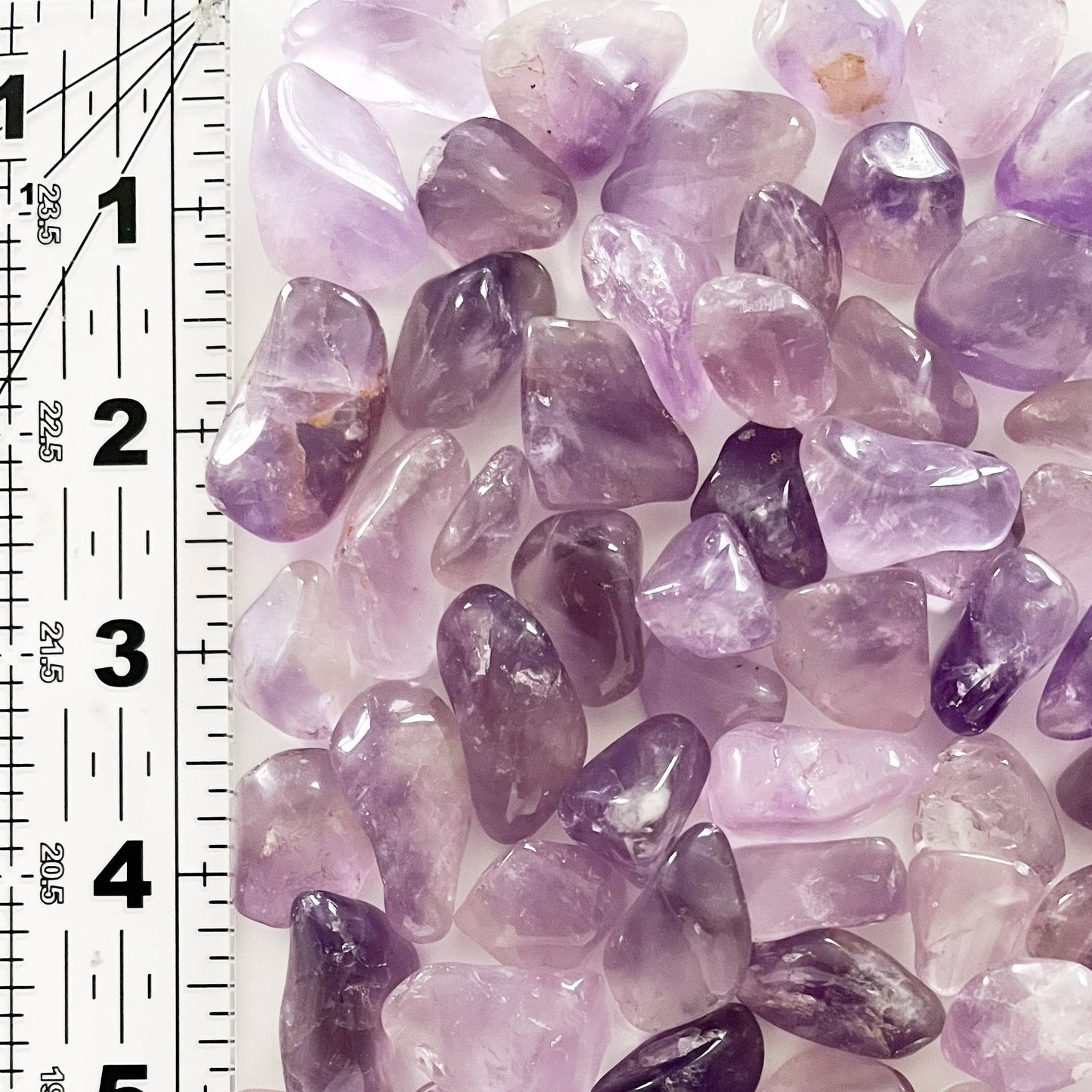 Pocket Amethyst Tumbled Crystal with Information Card