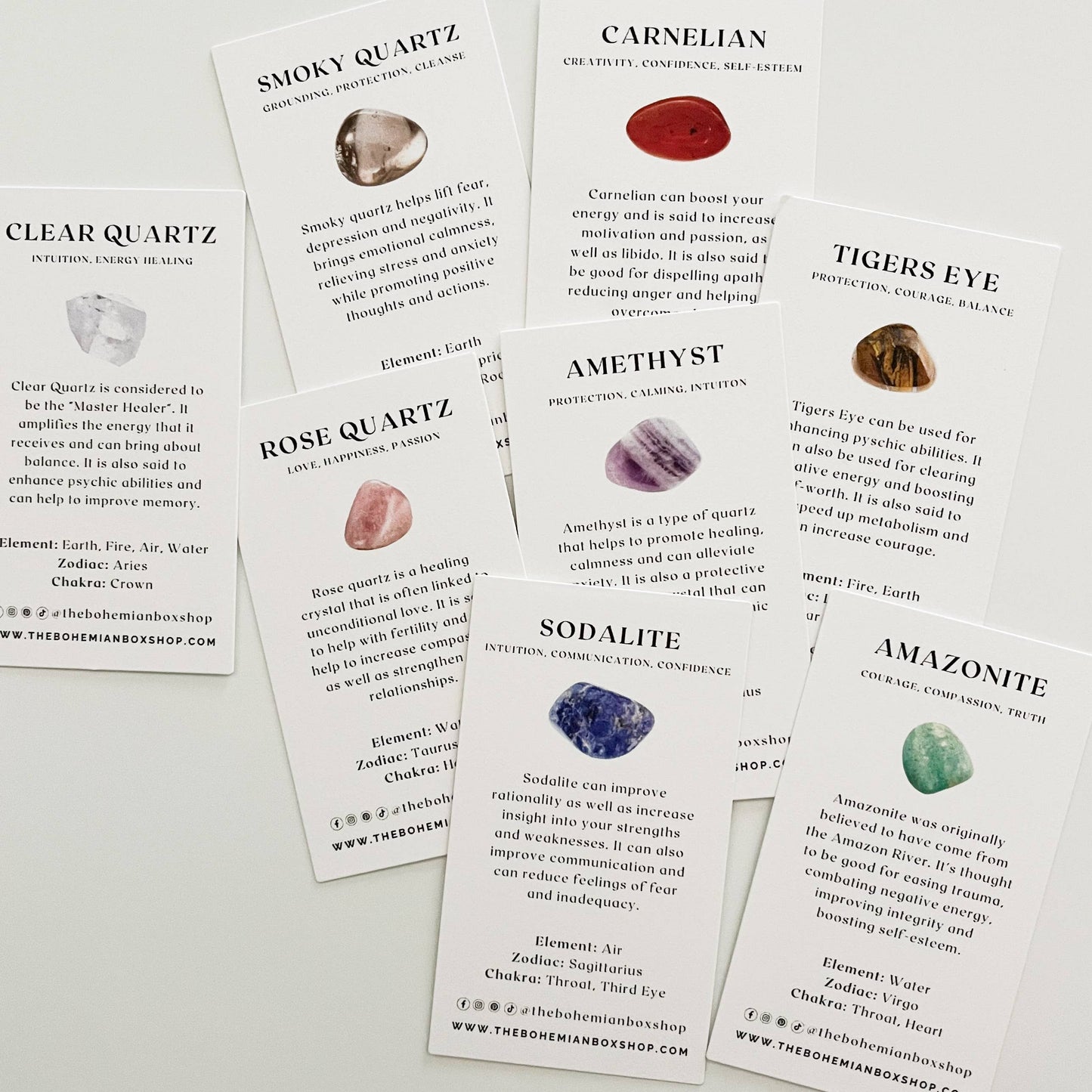 Pocket Amethyst Tumbled Crystal with Information Card