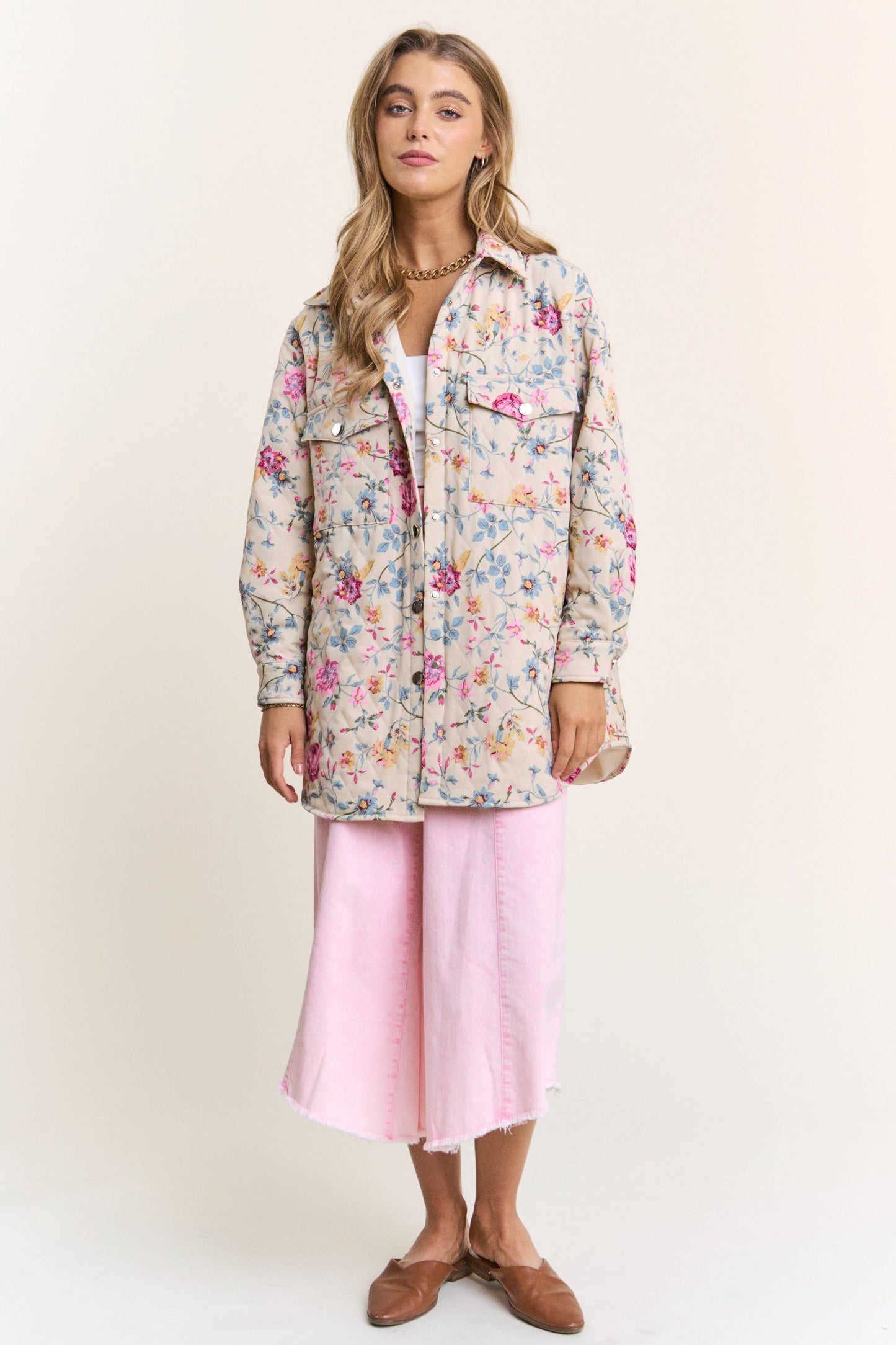 Petal Harvest Button Down Jacket